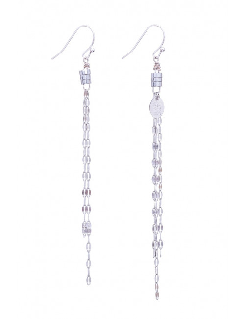 Asymmetrische Oorbellen Claris | zilver