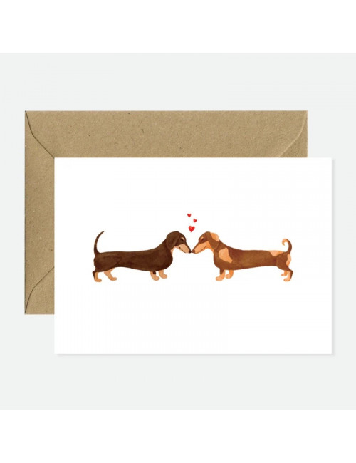 Wenskaart | dachshunds Lovers