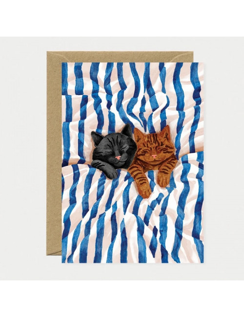 Wenskaart | sleeping cats