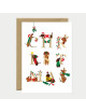 Wenskaart | Christmas dachshunds