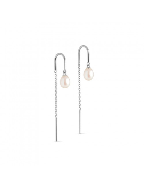 Oorbellen Eleanor | pearl/zilver
