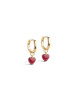 Amore Oorbellen Goud (set van 2) | bordeaux