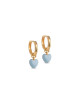 Amore Oorbellen Goud (set van 2) | steel blue