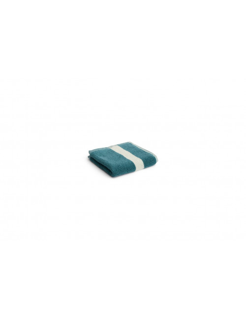 Gastendoekje Stripe Wash Cloth | petrol blue