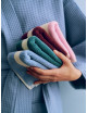 Gastendoekje Stripe Wash Cloth | cool pink