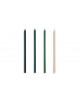 Kaarsen Slim (set van 4) | green/dark green