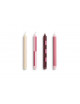 Kaarsen Pattern (set van 4) | pink/bordeaux
