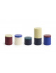Kaars Silo | medium/bordeaux/lime white
