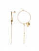 Asymmetrische Oorbellen Vipy | goud/khaki
