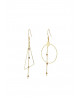 Asymmetrische Oorbellen Goud | goudbruin