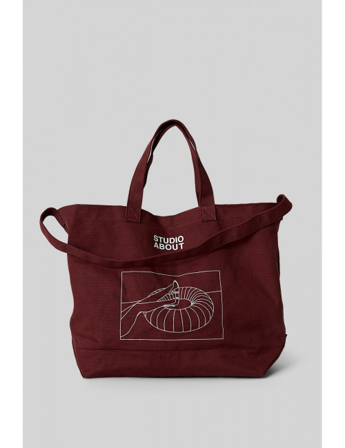 Tote Bag | bordeaux/mint