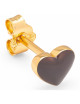 Oorbel Love U | goud/cocoa powder
