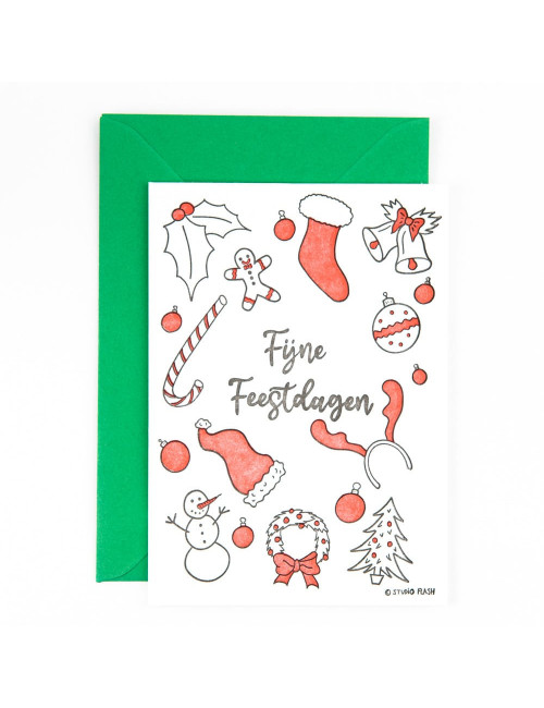 Wenskaart | fijne feestdagen