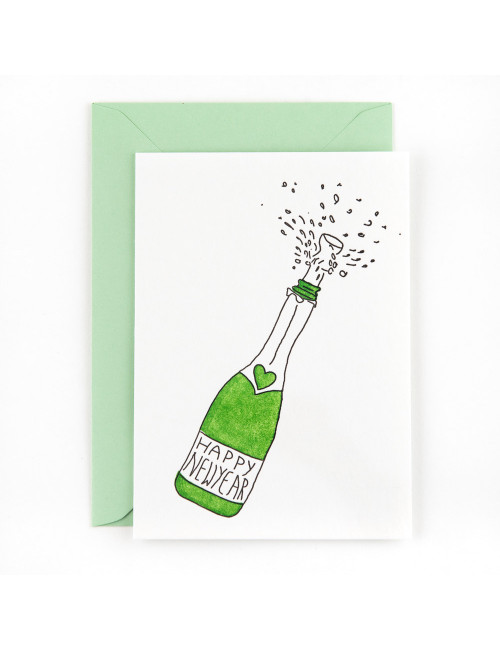 Wenskaart | champagne