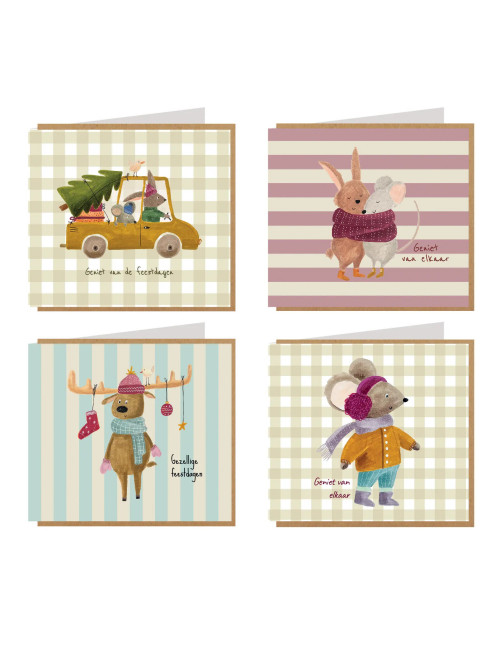 Box Kerstkaarten Adams Arts | 2 x 4 designs