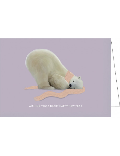 Set Kerstkaarten (5 stuks) | wishing you a beary happy new year