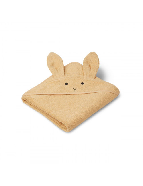 Hooded towel Augusta | rabbit smoothie yellow