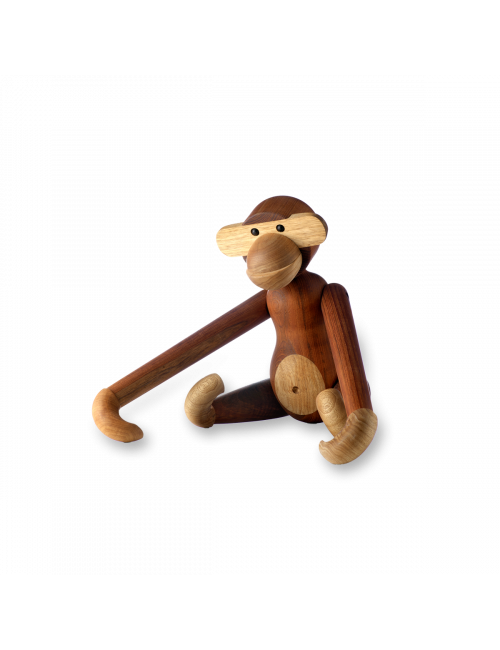 Aap Monkey Small 20cm - Teak/Limba