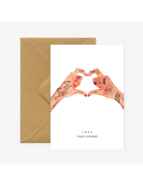 Greeting Card - Hands of Love