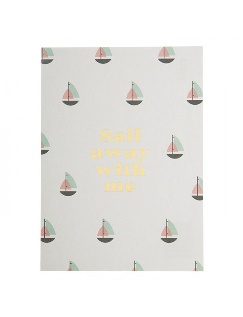 Postkaart - Sail away with me