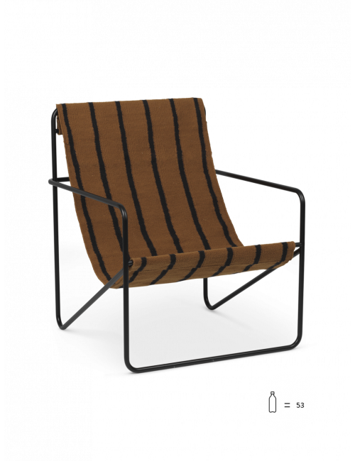 Desert Lounge Chair | black/stripes