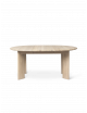 Bevel Extendable Table Ø117/167cm | white oiled oak