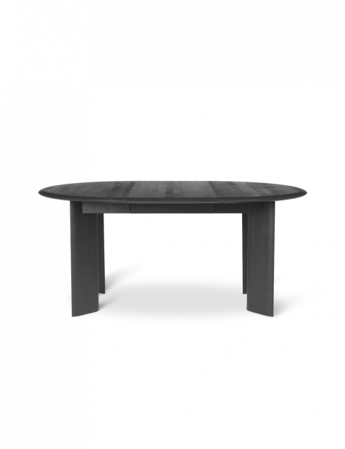 Bevel Extendable Table Ø117/167cm | black oiled oak