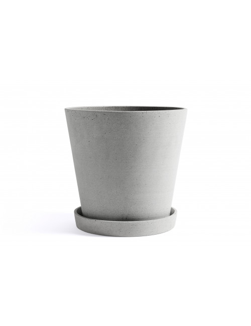 Flowerpot with Saucer XXL | grey