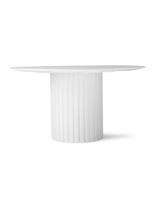 Pillar Dining Table - White
