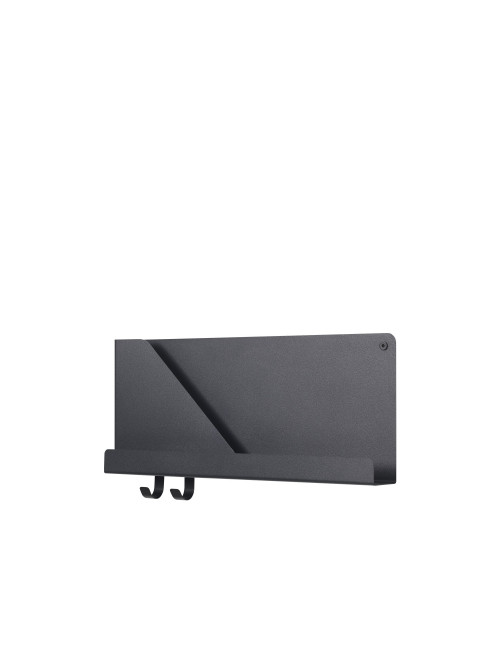 Folded Shelf Medium Wandplank 51x22cm | zwart