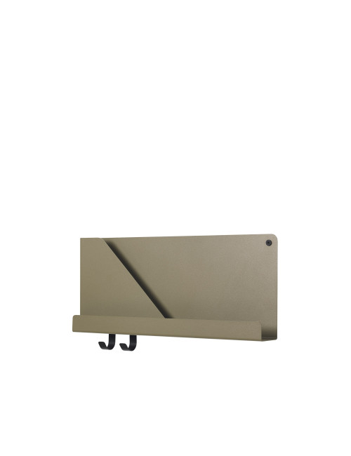 Folded Shelf Medium Wandplank 51x22cm | olijfgroen