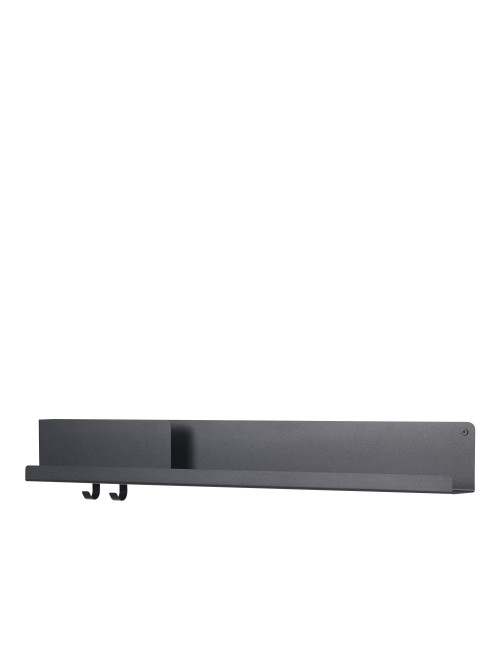 Large Folded Shelf 96x13cm | black