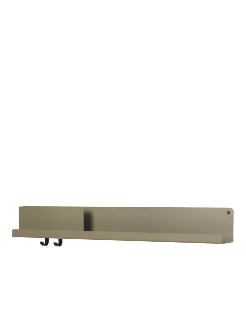 Folded Shelf Large Wandplank 96x13cm | olijfgroen