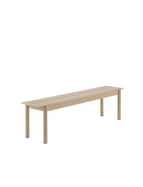 Linear Wood Bench | oak 170x34cm
