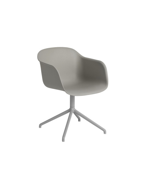 Stoel Fiber Armchair Swivel Base | grijs