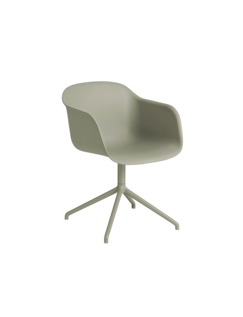 Chair Fiber Armchair Swivel Base | dusty green