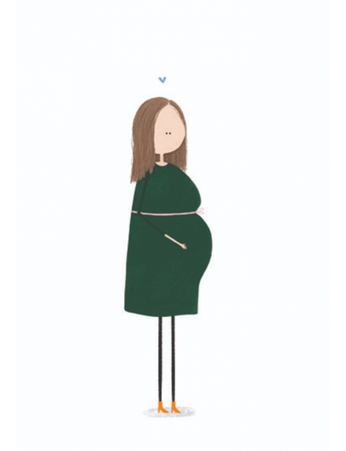 Wenskaart nr. 53 | zwanger