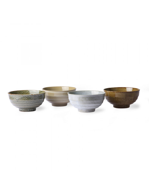 Kyoto Ceramics Japanese Noodle Bowls (set van 4)