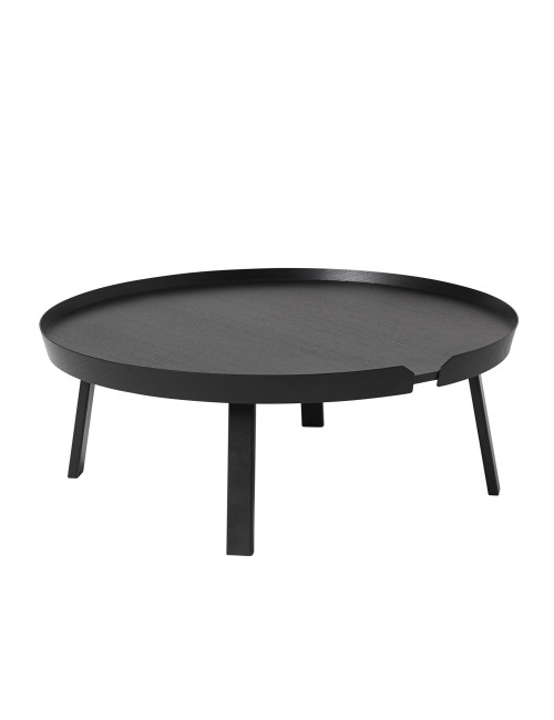 Coffee Table Around | extra large black
