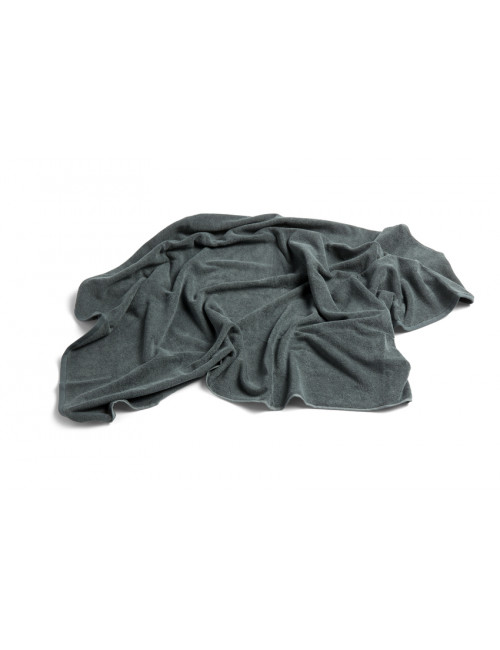 Frotté Grote Handdoek | donkergroen