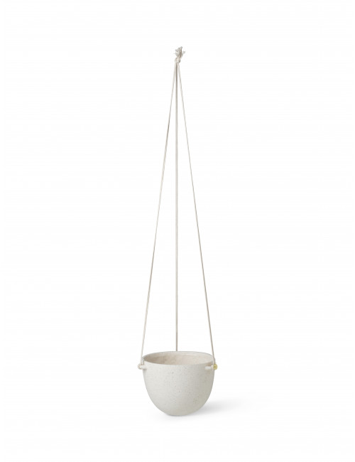 Hanging Pot Speckle | large off-white