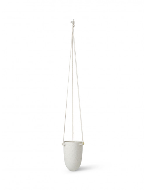 Hanging Pot Speckle | small off-white