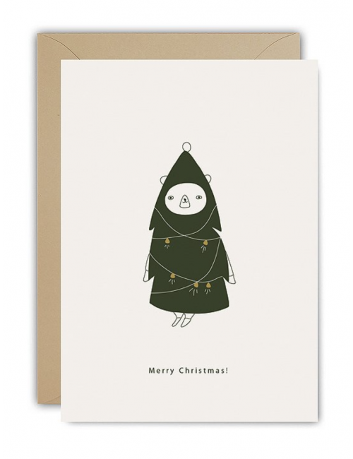 Post Card | merry christmas tree