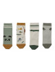 Silas cotton socks (4pack) | safari sandy mix