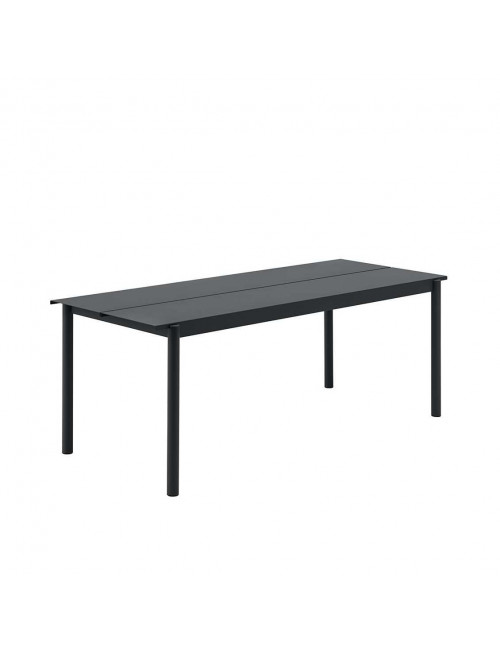 Linear Steel Table | 200cm/black