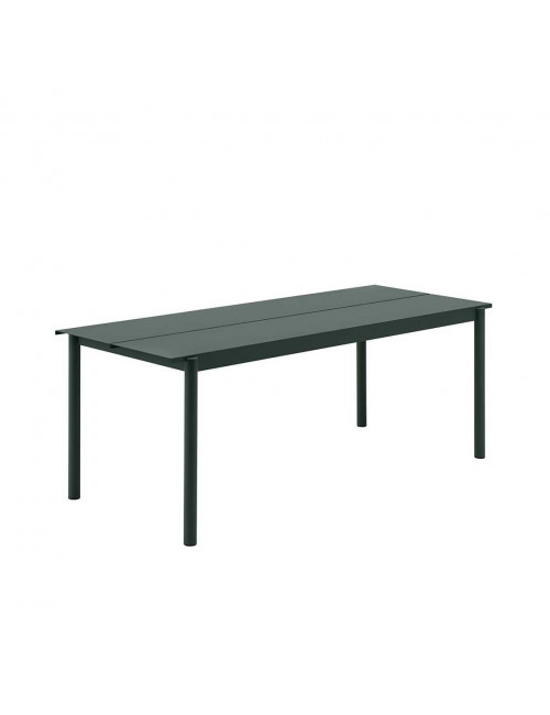 Linear Steel Table | 200cm/dark green