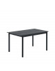 Linear Steel Table | 140cm/black