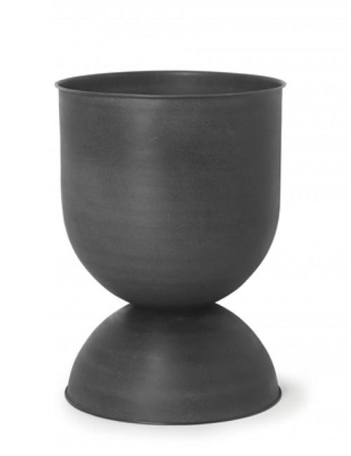 Bloempot Hourglass | large/zwart