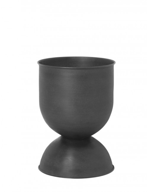 Bloempot Hourglass | small/zwart