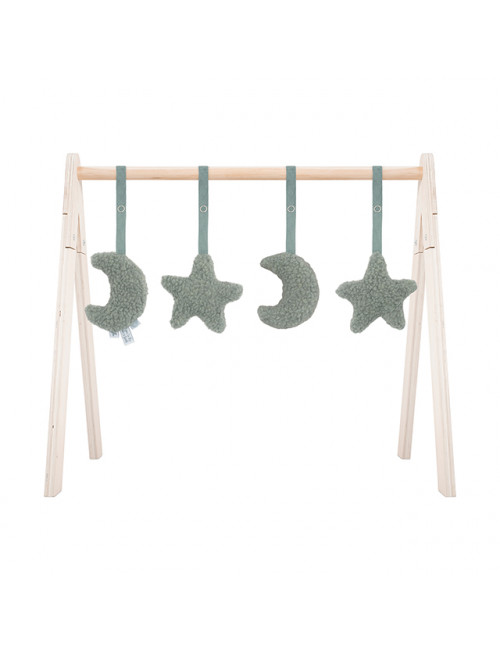Baby Gym Toys (set of 4) | moon/ash green